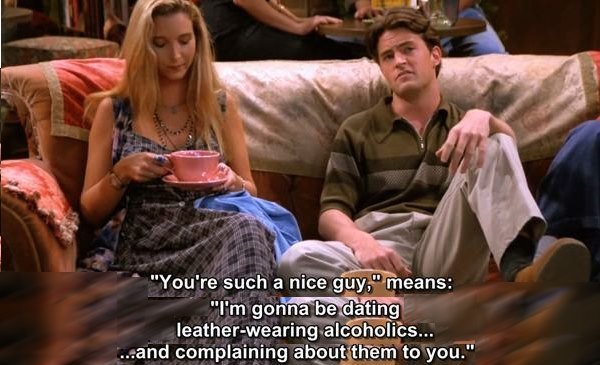 friends: quote about «nice guy»